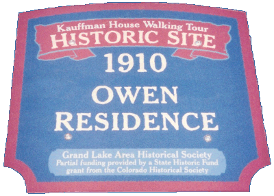1910 Owen House - Historical Marker